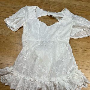 Saints + Secrets White Dress